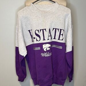 Vintage Dodger Gray Sweatshirt Kansas state wildcats L